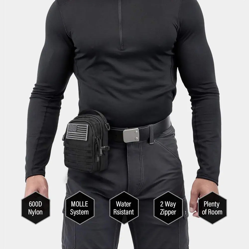 Tactical EDC Utility Pouch – Compact MOLLE Waist Bag