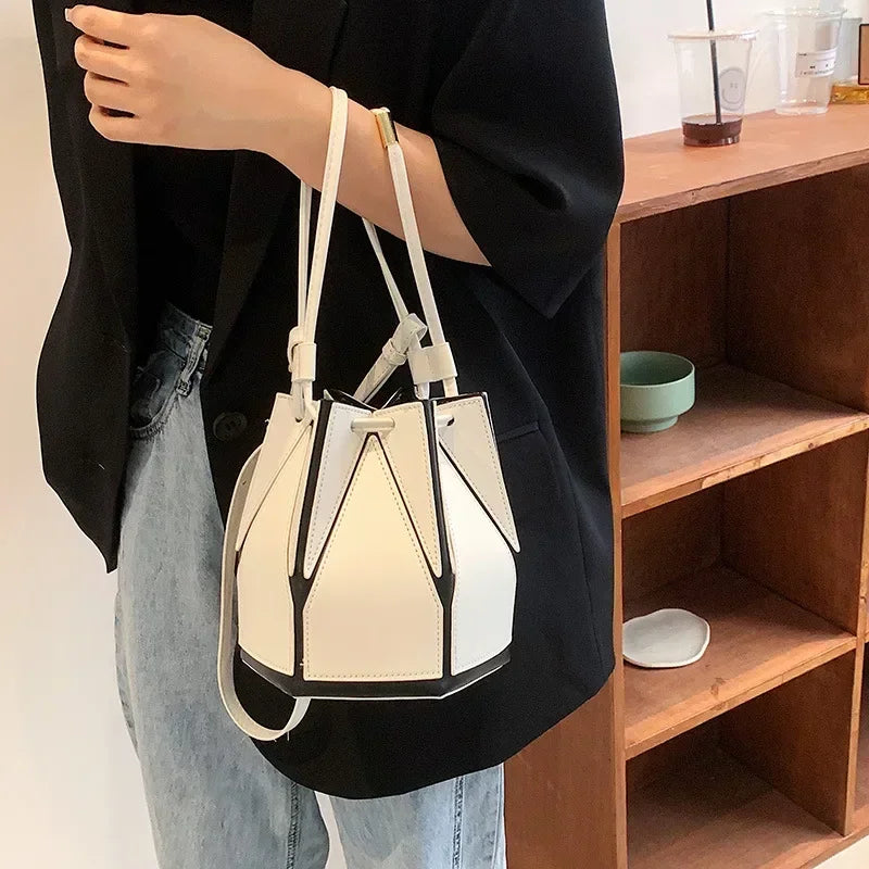 Women's Foldable Bucket Bag – Multifunctional Crossbody Purse