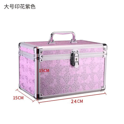 Professional Multilayer Makeup Case with Lock