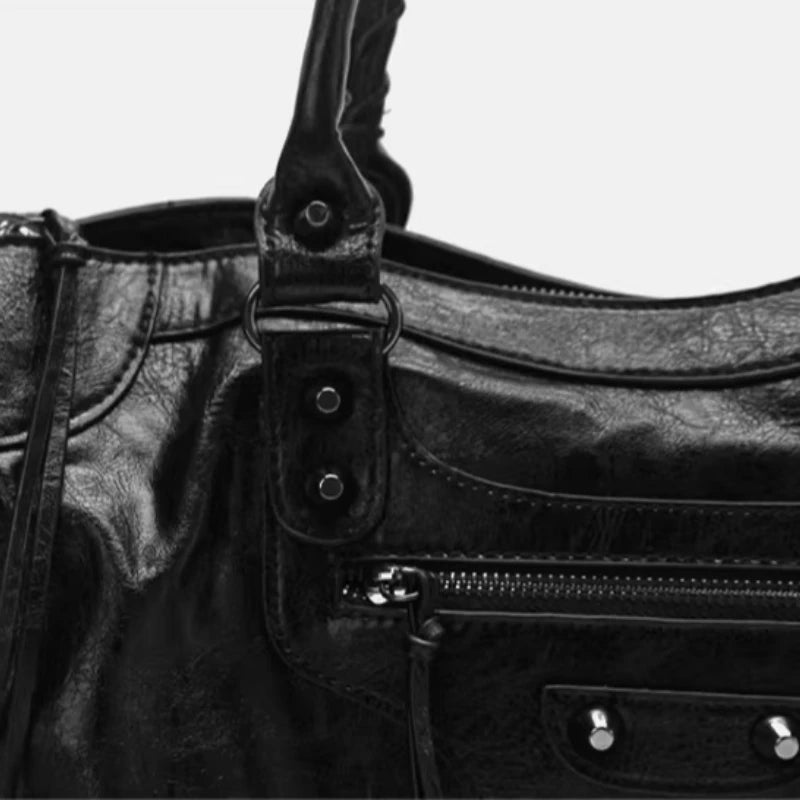 Motorcycle Crossbody Bag – Women's Luxury Leather Tote