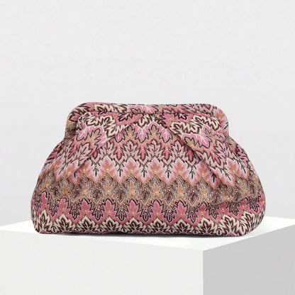 Luxury Knit Clutch Purse – Women's Evening Frame Bag