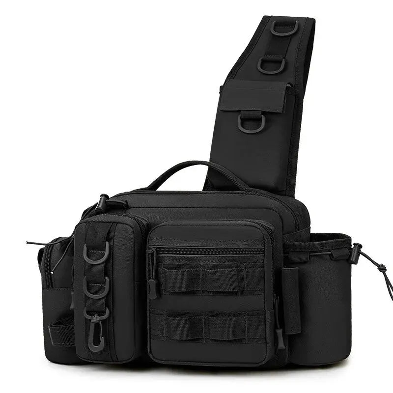Fishing Tackle Sling Bag – Tactical Gear Storage Backpack