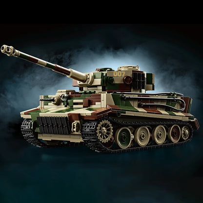Tiger Tank MOC Building Blocks – 1:28 Scale WWII Army Model Set