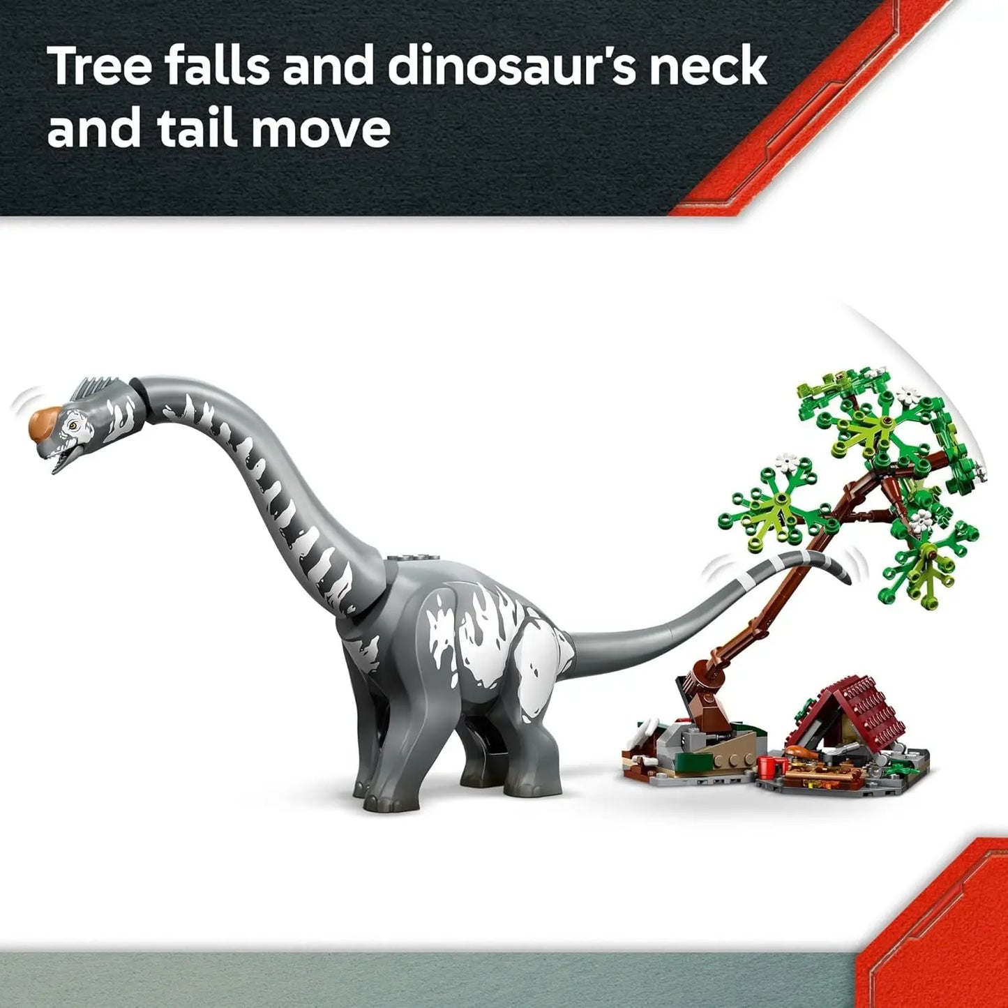 LEGO 76973 Jurassic World Raptor & Titanosaurus Tracking Mission Set