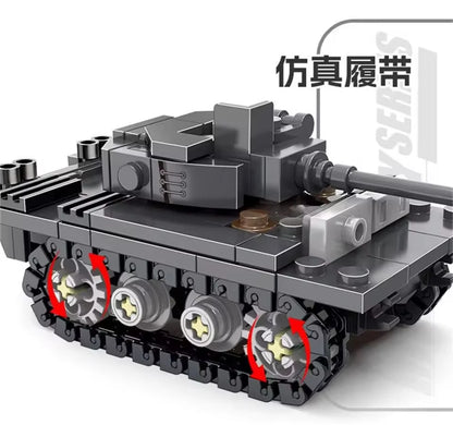 Military Tank Building Blocks Set – Army DIY Brick Toy