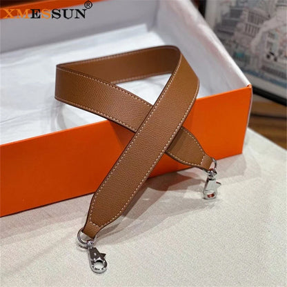 Wide Genuine Leather Bag Strap Replacement for Women
