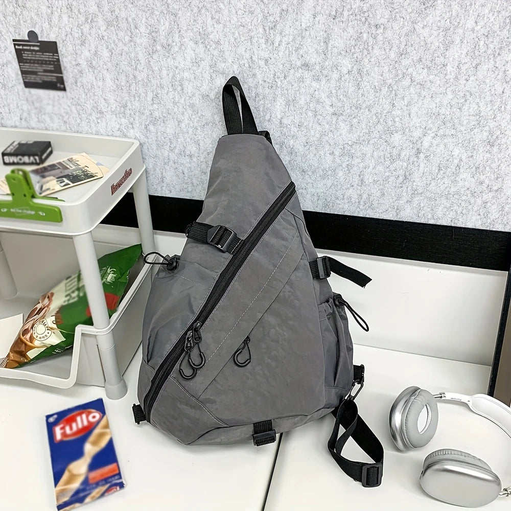 Large Capacity Sling Chest Bag – Sports Crossbody for Men & Women