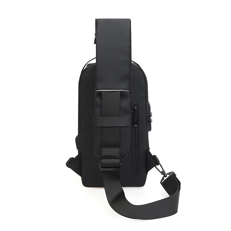 Men's Anti-Theft USB Charging Crossbody Sling Bag