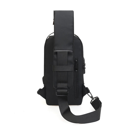 Men's Anti-Theft USB Charging Crossbody Sling Bag