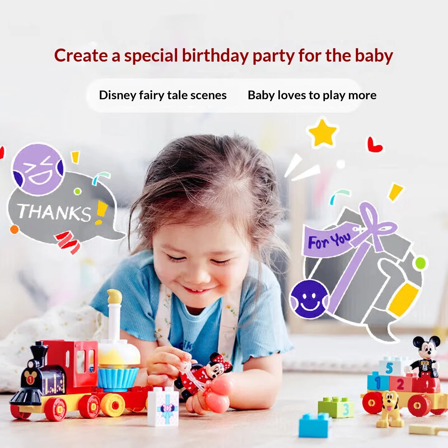 LEGO DUPLO Mickey & Minnie Birthday Train 10941 – Ages 2+