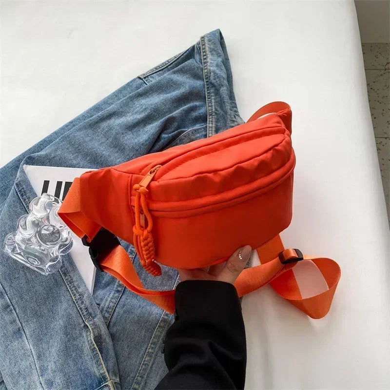 Canvas Crossbody Fanny Pack for Women – Casual Sling Waist Bag