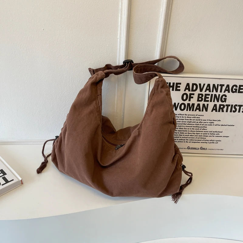 Large Capacity Canvas Shoulder Bag for Women