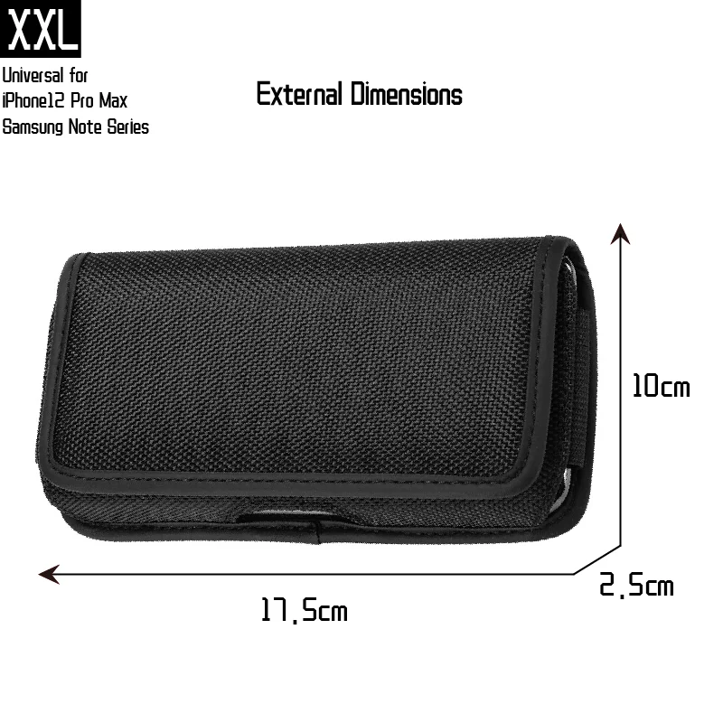 Nylon Cell Phone Waist Bag – Fanny Pack with Belt Loop for Men & Women