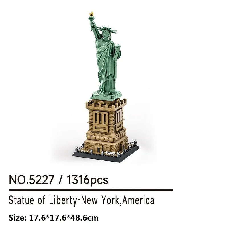 Statue of Liberty Building Blocks Set – 1316pcs Architecture Model