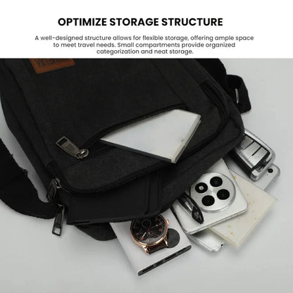 Canvas Crossbody Bag for Men – Vintage Messenger Sling