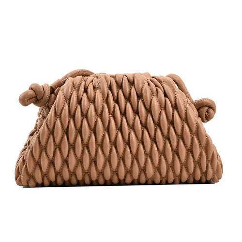 Women's Quilted Crossbody Bag – Designer Clutch Purse