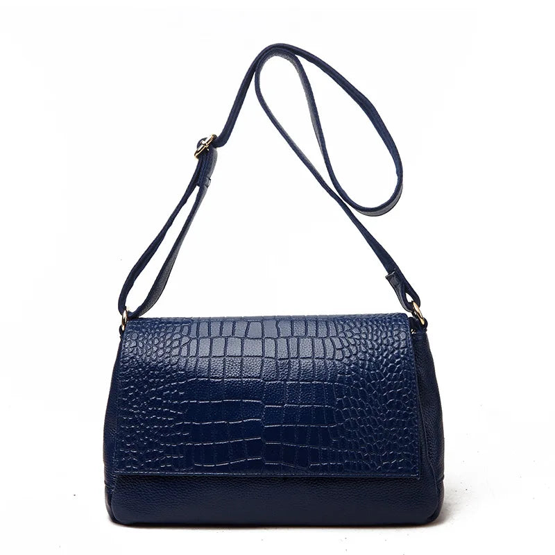 Alligator Genuine Leather Shoulder Bag – European Designer Style