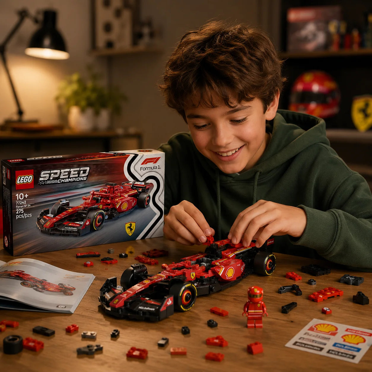 LEGO Speed Champions Ferrari SF-24 F1 Car Building Set 77242