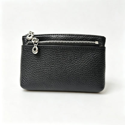 Genuine Leather Zipper Coin Purse for Women