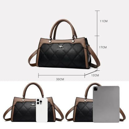 Luxury Leather Tote Bag for Women – Large Capacity Designer Handbag