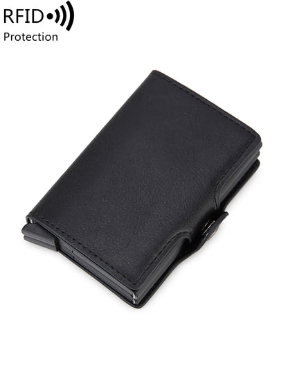 RFID Blocking Pop-Up Card Holder Wallet for Men