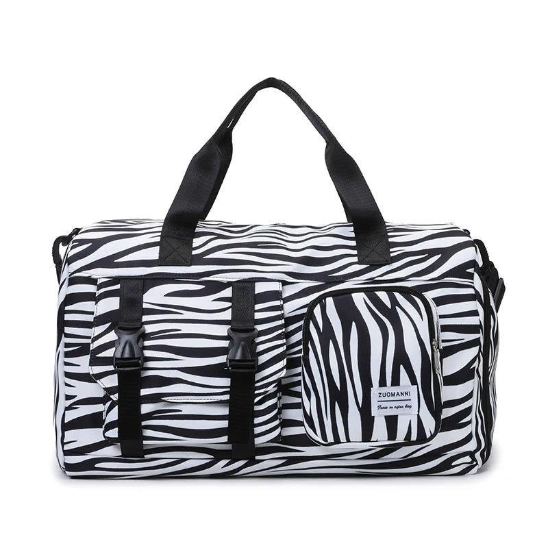 Leopard Print Weekend Gym Bag – Overnight Duffel