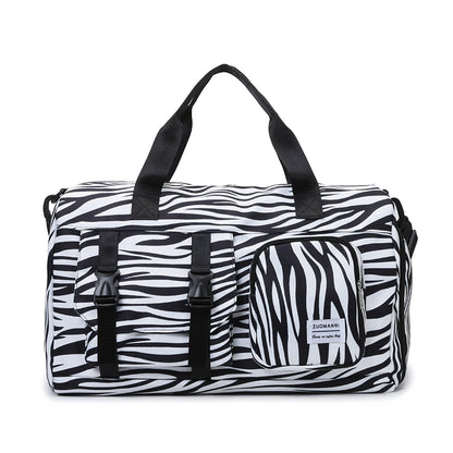 Leopard Print Weekend Gym Bag – Overnight Duffel