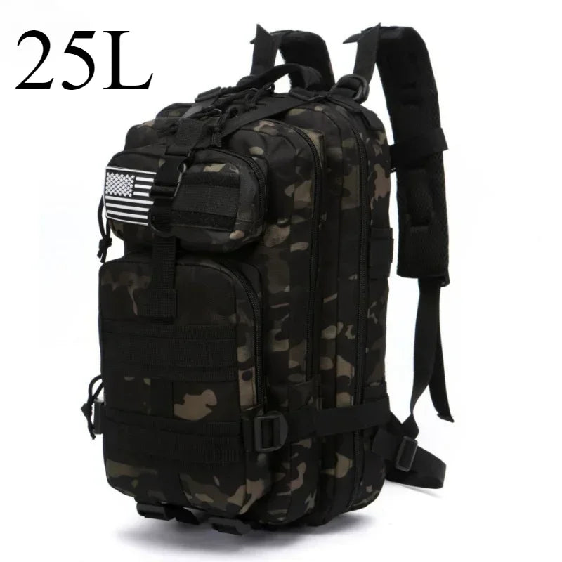 Tactical MOLLE Backpack 25L/50L – Military Assault Pack for Hiking & Camping