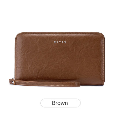 RFID Blocking Women's Large Accordion Wallet Clutch
