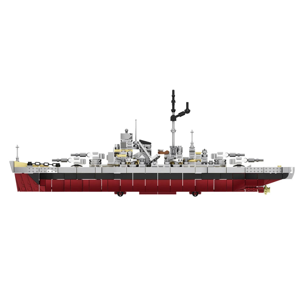KMS Bismarck Battleship Building Blocks Set – WWII Military Model Toy