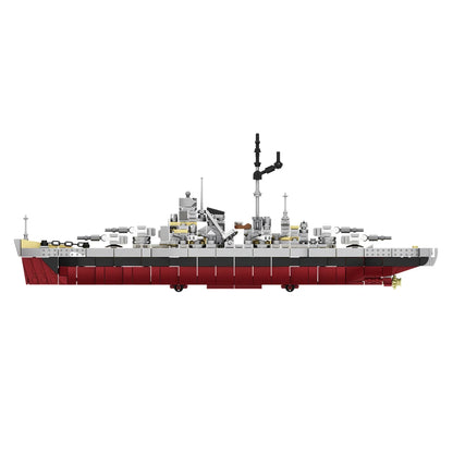 KMS Bismarck Battleship Building Blocks Set – WWII Military Model Toy