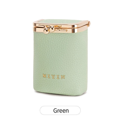 Mini Lipstick Organizer & Jewelry Coin Purse with Kiss-Lock Clasp