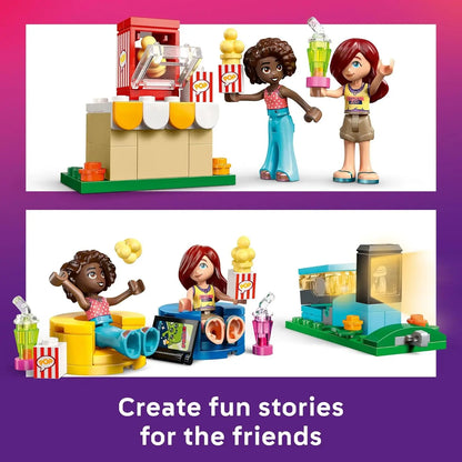 LEGO Friends 42642 Friendship Movie Night Building Set – 154 Pieces