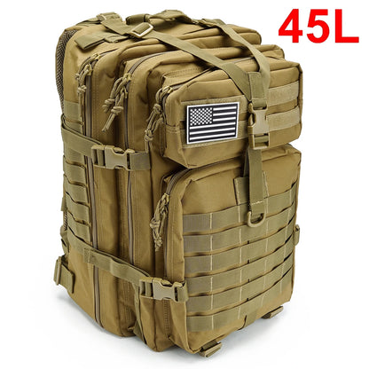 Tactical Backpack – 30L/45L Military MOLLE Assault Pack