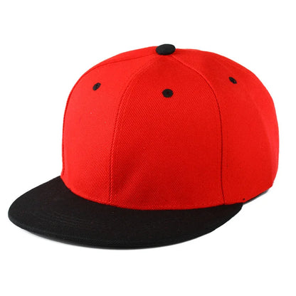 Snapback Hip Hop Cap – Flat Brim Baseball Hat for Men & Women