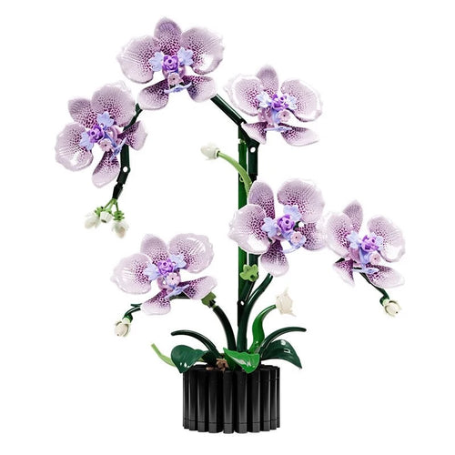 Orchid Flower Building Blocks Bonsai Set – 619 Pcs