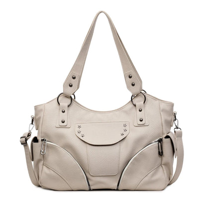 Motorcycle Style Tote Bag for Women – Y2K Leather Crossbody Shoulder Bag