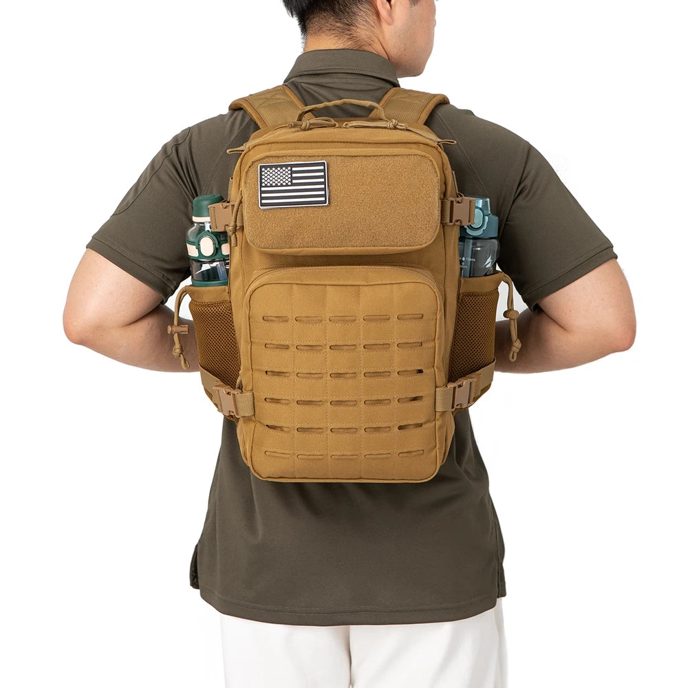 25L Tactical Backpack – EDC, Hiking, Gym & Survival Rucksack for Men & Women