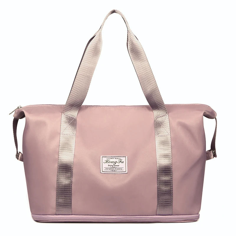 Waterproof Nylon Travel Duffle Bag – Expandable Large Capacity