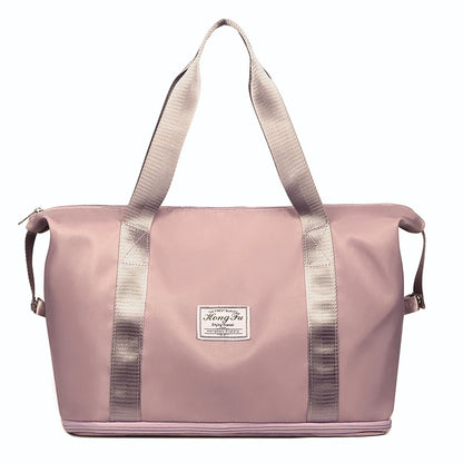 Waterproof Nylon Travel Duffle Bag – Expandable Large Capacity