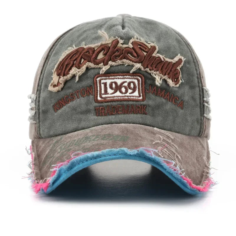 Retro Letter Embroidery Baseball Cap – Cotton Hip Hop Hat