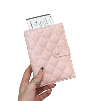 Leather Passport Holder – Women's Quilted Travel Wallet & Card Case