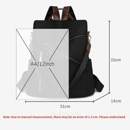 Anti-Theft Women's Nylon Backpack – Large Capacity Travel Shoulder Bag