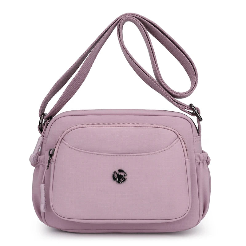 Women's Waterproof Nylon Crossbody Bag – Lightweight Small Square
