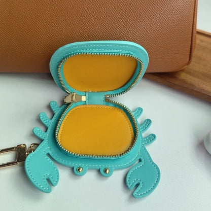 Crab Coin Purse Bag Charm – Mini Zipper Wallet & Earphone Pouch