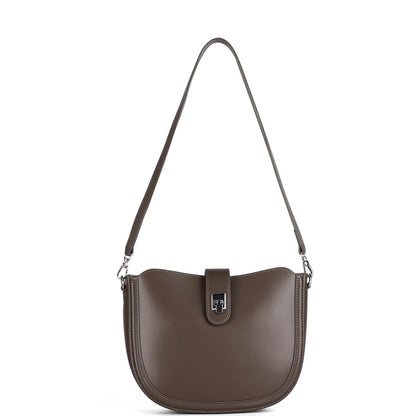 Genuine Leather Crossbody Bag for Women – Vintage Shoulder Handbag