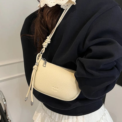 Women's Crossbody Shoulder Bag – Casual Pebbled Leather Handbag