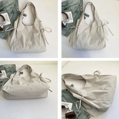 Large Capacity Tote Shoulder Bag – Casual Nylon Handbag for Women