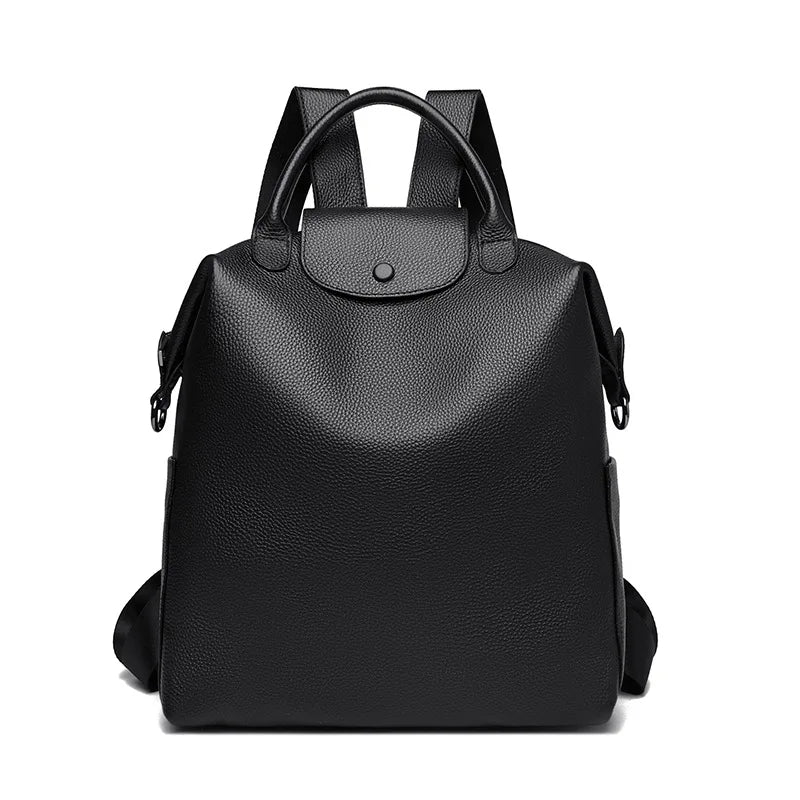 Genuine Leather Women Backpack – Luxury Designer Style