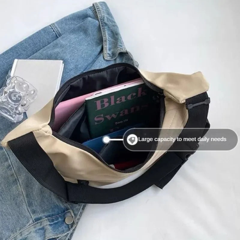 Nylon Hobo Crossbody Bag for Women